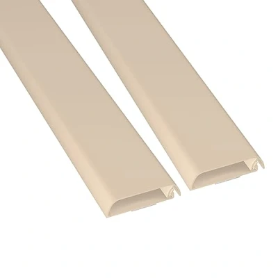 Bild av D Line trunkledning, kabelskydd för väggar, städa upp bland TV kablarna, självhäftande, gångjärnsförsedd design i ett stycke 2 x 60 (B) 15 mm (H) 40 cm längd (80 totalt) Magnolia