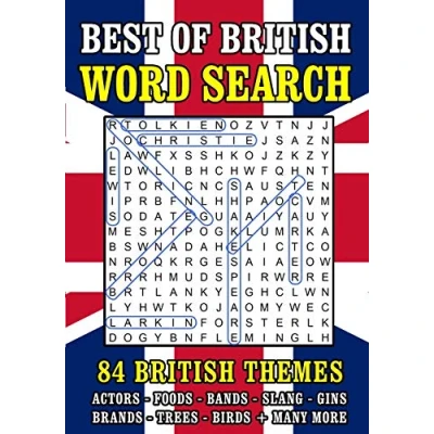 Bild av Word Search Puzzle Books for Adults: British Themed Wordsearch Activity Book 84 Large Print Puzzles (UK Spelling)