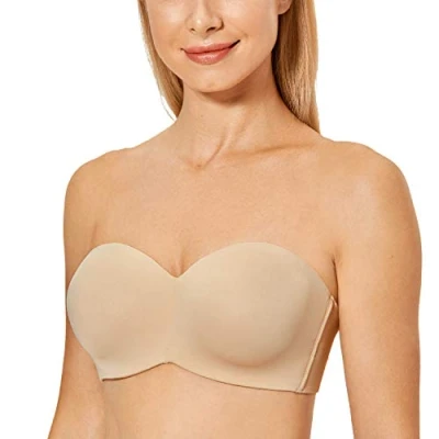 Bild av DELIMIRA Dam bh bandlös Utan Bygelminimering Plus Size Support Taupe 70F