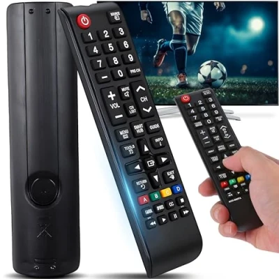 Bild av Retoo fjärrkontroll universalfjärrkontroll för Samsung Smart TV Universal ersättning LCD UHD 4K kompatibel med BN59 01199F 01175N ingen installation krävs