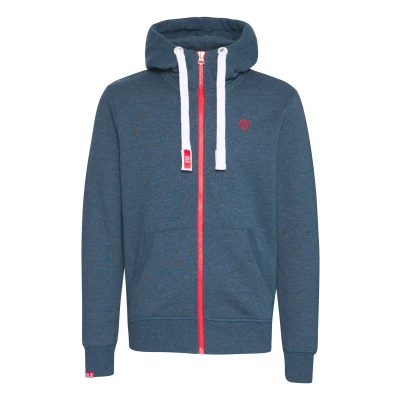 Bild av Solid Sdbenn HIGH NECK ZIP Tröja med dragkedja, Storlek: Small, Blue melange
