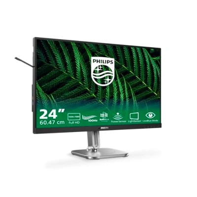 Bild av Philips 24B2G5200 LED skärm 24 (23.8 visbar) 1920 x 1080 Full HD (1080p) @ 100 Hz IPS 1500:1 HDMI, VGA, DisplayPort högtalare träkol
