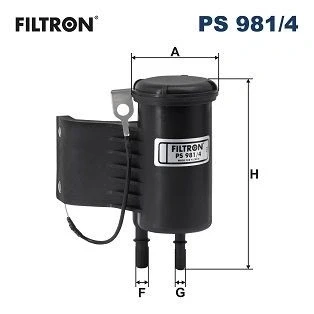 Bild av FILTRON PS 981/4 Bränslefilter Ledningsfilter 8mm 10mm VOLVO: XC40 (536) T4, T4 AWD, T2, B4 Mild Hybrid, B5 Hybrid B3