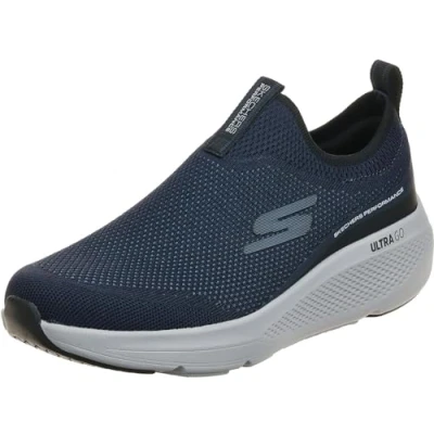 Bild av Skechers Go Run Elevate herr Träningsskor, Marinblå textil syntetisk, 45.5 EU