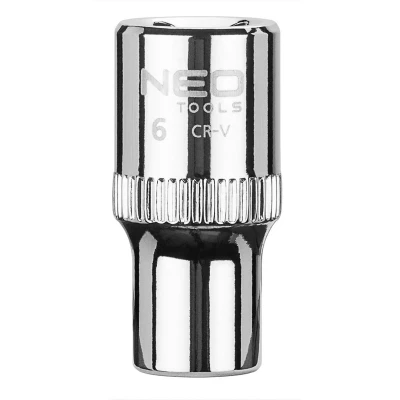 Bild av NEO TOOLS 08 224 Clé à douille 1/4 3124 6 mm Acier chrome vanadium SuperLock