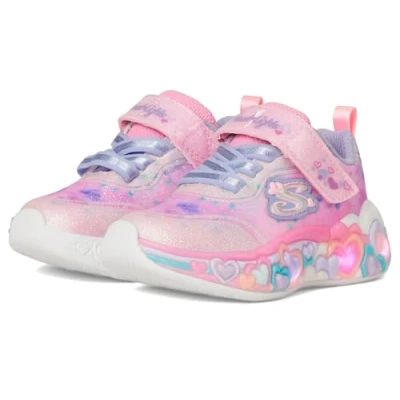 Bild av Skechers Eternal Heart Lights Sneakers Light pink/multicoloured för barn, Storlek: 24, pink/multi coloured Textil/syntet