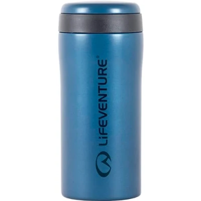 Bild av Lifeventure termisk mugg, läckagesäker och vakuumisolerad återanvändbar kaffe resemugg, 300 ml, metallisk kobolt