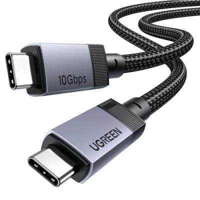 Bild av UGREEN USB C kabel 240W 10Gbps laddkabel PD 3.1 snabbladdningskabel 1M med 4K videosignalöverföring till datakabel, kompatibel iPhone 16/MacBook Pro/Monitor/Dockningsstation/iPad