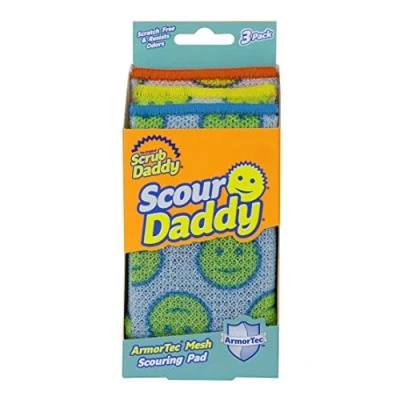 Bild av Scrub Daddy SCRDDY3CTX12 Tvättsvamp, Rostfritt Stål, Flerfärgad, Paket med 3