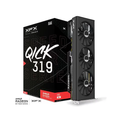 Bild av XFX Speedster QICK319 Radeon RX 7800 XT Core spelkort med 16 GB GDDR6 HDMI 3xDP, AMD RDNA™ 3 (RX 78TQICKF9)