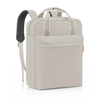 Bild av reisenthel vardagsryggsäck M fiskben sand ryggsäck tillverkad av återvunna PET flaskor med 15 l volym hög kvalitet och bekväm B 30 x H 39 D 13 cm, EJ6049, sand,