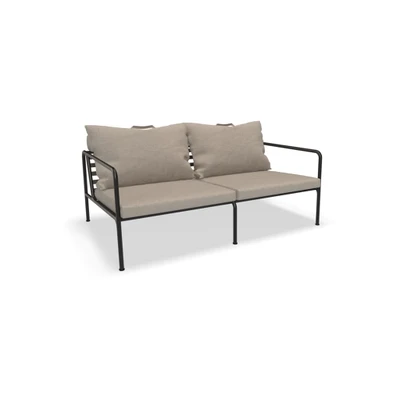 Bild av HOUE AVON 2 Seater Sofa Trädgårdssoffa Ash/Black H58 x W159 D99 SH39 cm