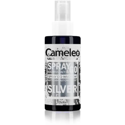 Bild av Cameleo spray &amp; Go färgspray för håret silver blont, platina blont och grått hår spreja bara klart halvpermanent omedelbart resultat karneval hårfärg 150 ml
