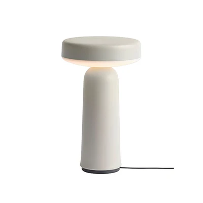 Bild av Muuto Ease Portable Lamp Bärbar lampa Grey H21,5 x W13,16 D13,16 Ø13,16 cm