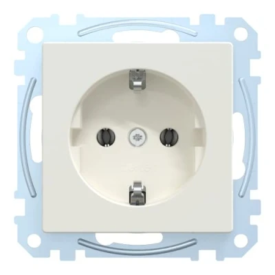 Bild av Merten SCHUKO uttag, plugin terminaler, polarvit, system M