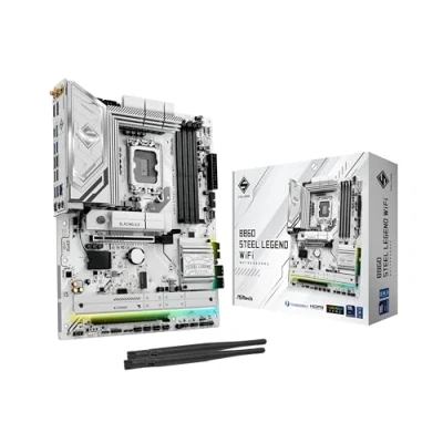 Bild av ASRock B860 Steel Legend WiFi Moderkort Intel LGA1851 socket DDR5 RAM ATX