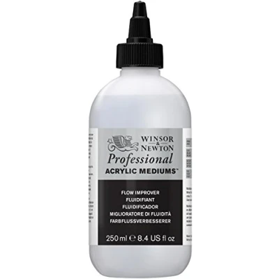 Bild av Winsor &amp; Newton 3040937 färgflödesförbättrare för akrylfärger, ökar flödeshastigheten hos färger 250 ml flaska