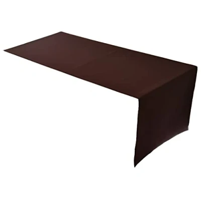 Bild av Högkvalitativ bordslöpare av 100% bomullssamling, koncept, färg och storlek valbar (bordslöpare 45 x 150 cm, choklad)