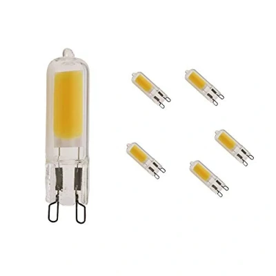 Bild av 5 stycken 3,5 W Lighting G9 LED lampa varm vit 3 000 K, 400 lumen , ersätter 30 halogenlampor, 220 V, full glaskropp, vinkel 360