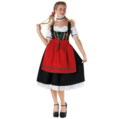 Bild av Morph oktoberfest outfit kvinnor Dirndl klänning bayersk kostym oktober festival öl hembiträde X Large
