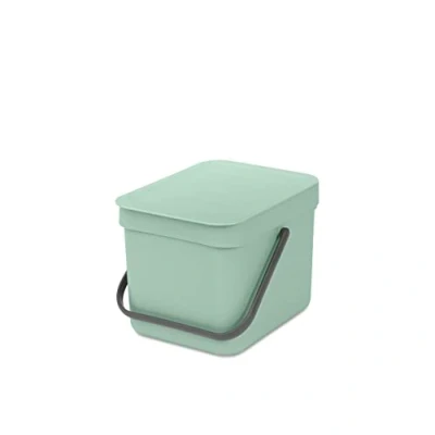 Bild av Brabantia Sort &amp; Go Recycling Mülleimer, Hink, Jade Green, 6 Liter