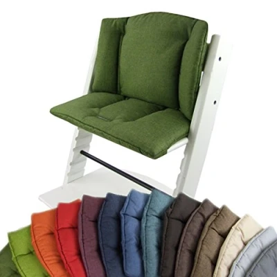 Bild av Bambini World Set med sittdynor för Stokke Tripp Trapp Barnstol * 14 marmorerade färger 2 delar sittdyna överdrag