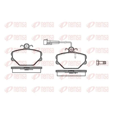 Bild av REMSA 0264.02 Jeu de plaquettes frein FIAT: Panda I 3/5 portes, Uno Tempra Berline, LANCIA: Dedra Y10, FSO: Polonez III