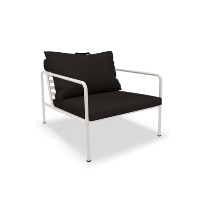 Bild av HOUE AVON Lounge Chair Trädgårdsstol Char/Muted White H58 x W81 D99 SH39 cm