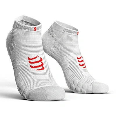 Bild av COMPRESSPORT herr V3 Sock låg löparstrumpa djup Vit T3