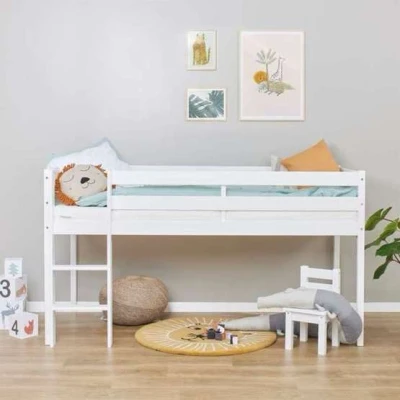 Bild av Hoppekids ECO Comfort Halvhög Loftsäng 90x200, Vit