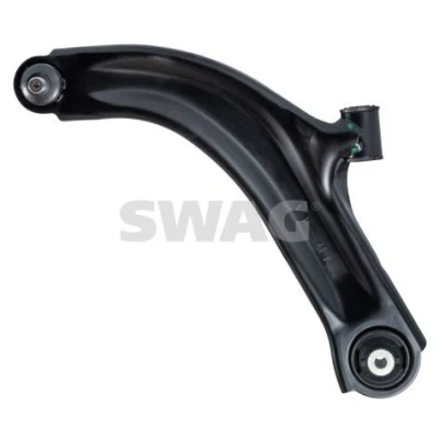 Bild av SWAG 82 92 2747 Bras de suspension avec roulement Essieu avant gauche, inférieur barre oscillant transversal Tôle d&#039;acier NISSAN: MICRA 3, Note I