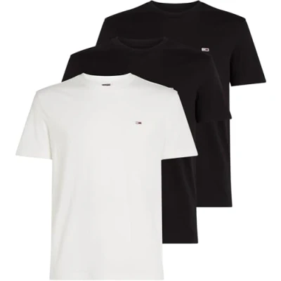 Bild av Tommy Jeans TEE 3 PACK Tshirt bas, Storlek: 44, Ecru black