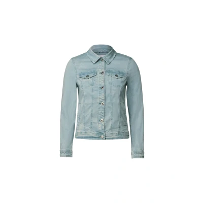 Bild av CECIL Dam B212606 jeansjacka, Cool Salvia grön, XL, Green, XL