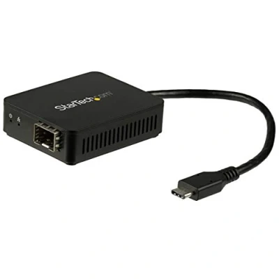 Bild av StarTech.com USB C to Fiber Optic Converter Open SFP netværksadapter