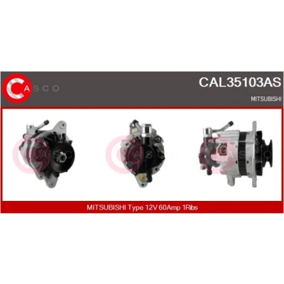 Bild av CASCO CAL35103AS Generator 12V 60A MITSUBISHI: PAJERO 1 Canvas Top