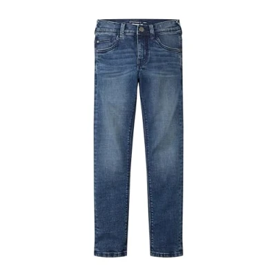 Bild av TOM TAILOR pojkar barn Ryan skinny fit jeans, 10281 Mellanstenen tvätt denim, 164