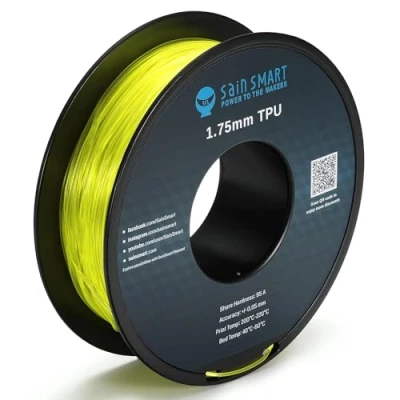 Bild av SainSmart TPU 3D skrivare, filament, 1,75 mm, 0,8 kg, gul