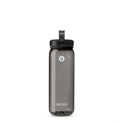 Bild av Hydrapak RECON 50% återvunnen plast, vattenflaska, miljövänlig och BPA fri, vanlig skruvlock, lätt att bära (750 ml, grå)