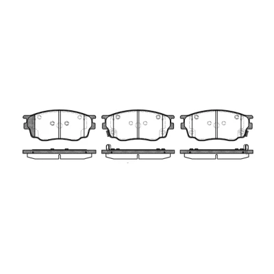 Bild av REMSA 0800.22 Jeu de plaquettes frein Essieu avant contact signal d&#039;usure inclus avec feuille collante accessoires MAZDA: 6 3/5 portes