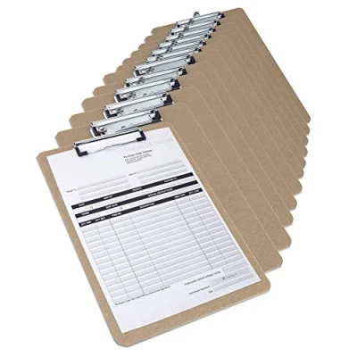 Bild av Rapesco 1601 Multipack: Standard Skrivplatta i Hårdboard, A4, Brun, 12 Pack