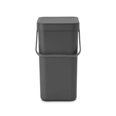 Bild av Brabantia Sort &amp; Go Recycling Mülleimer, Hink, Grey, 12 Liter