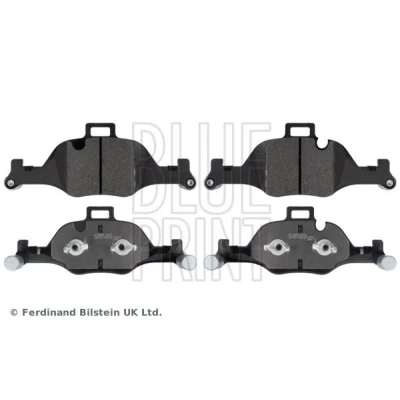 Bild av BLUE PRINT ADB114229 Jeu de plaquettes frein Essieu avant préparé pour indicateur d&#039;usure avec clip piston BMW: 5 Berline, X3, Touring