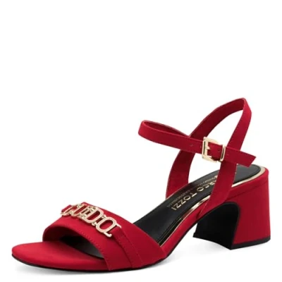 Bild av Marco Tozzi Guido Maria Kretschmer Sandaler, Storlek: 39, Red Textil