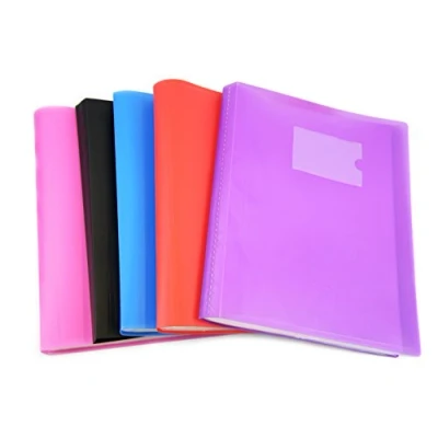 Bild av Arpan A4 presentationsdisplay bokmapp med flexibelt skydd för individer, skola, högskolor, kontor, proffs, företag 62 fickor 124 blandade färger x 1