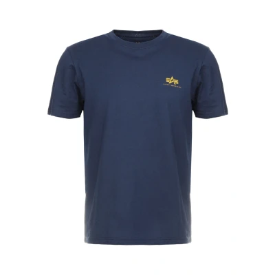 Bild av Alpha Industries Small LOGO Tshirt med print, Storlek: Small, New navy
