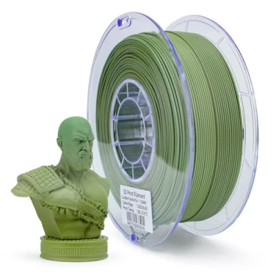 Bild av ZIRO 3D skrivarfilament, Matt PLA filament 1,75mm, Multicolor Rainbow filament, 1KG/2.2lb, Camouflage färg