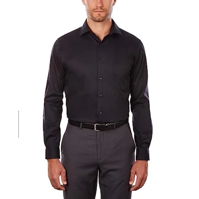 Bild av Van Heusen herr klänning tröja normal passform flex krage stretch solid rökningskjorta
