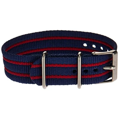 Bild av Timex Unisex 20 mm Slip Thru rem, Blå/röd, Rem