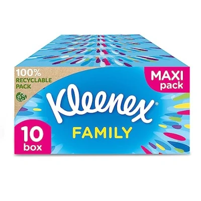Bild av KLEENEX Family Näsdukar, 10 x 128 Stycken