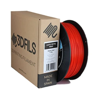 Bild av 3DFILS PETG matt röd filament för 3D utskrift (1,75 mm/1 kg, röd)